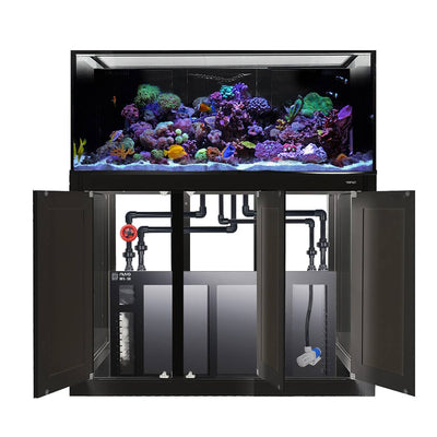 Innovative Marine INT 170 Gallon Complete Reef System in black with aluminum APS stand and sump