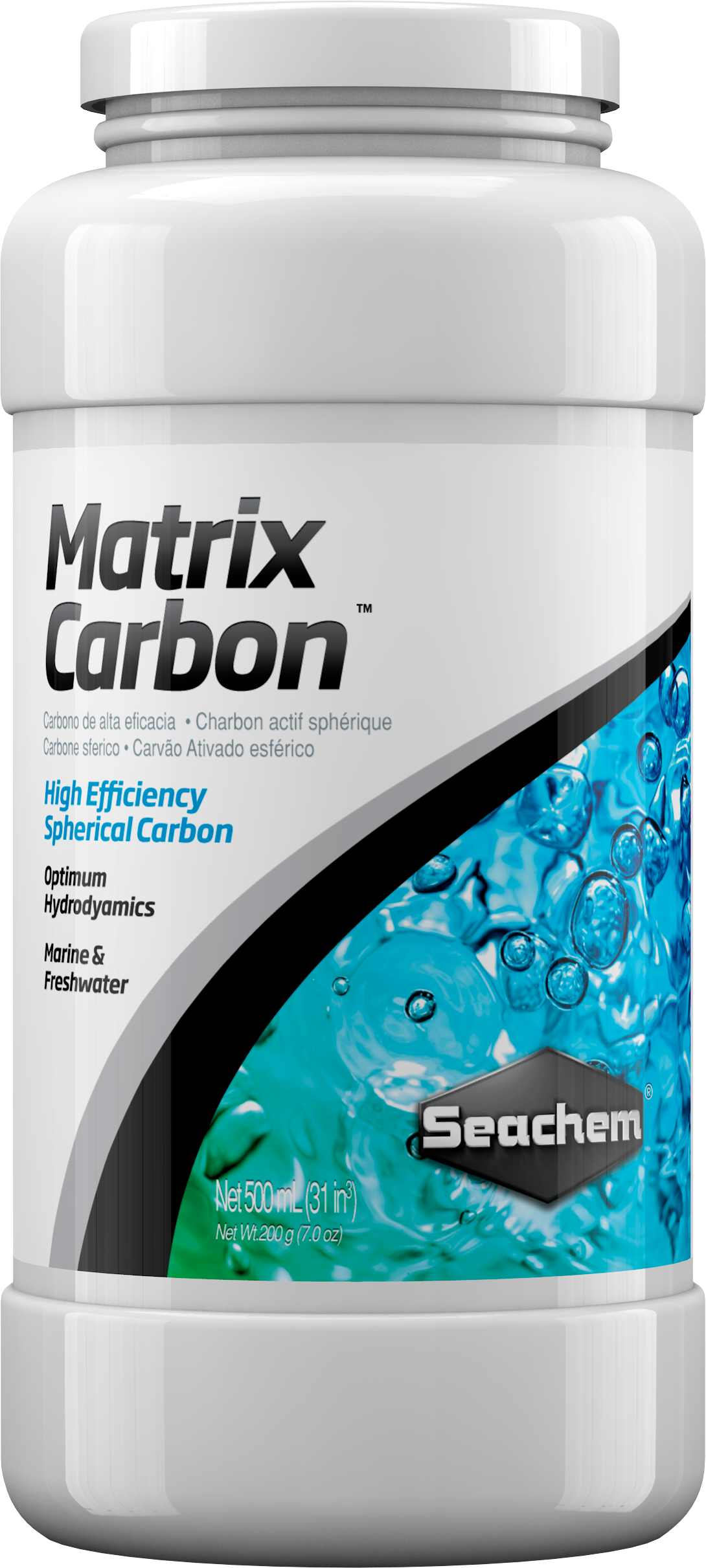 Seachem Matrix Carbon 500 mL bottle - premium spherical-bead activated carbon for freshwater and saltwater aquariums