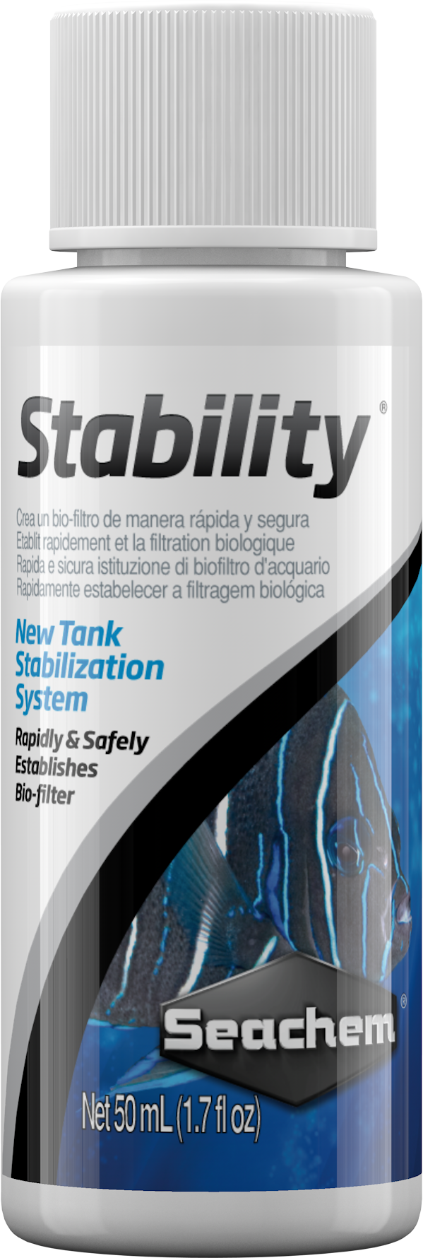 Seachem Stability 50 mL bottle, nitrifying bacteria starter for nano and small aquariums