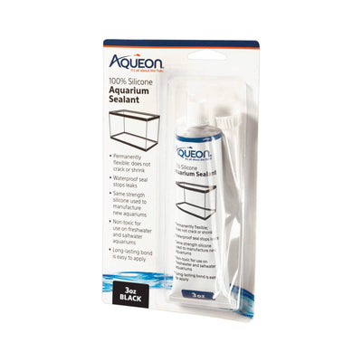 Aqueon Silicone Sealant 3 oz Black aquarium-safe silicone tube