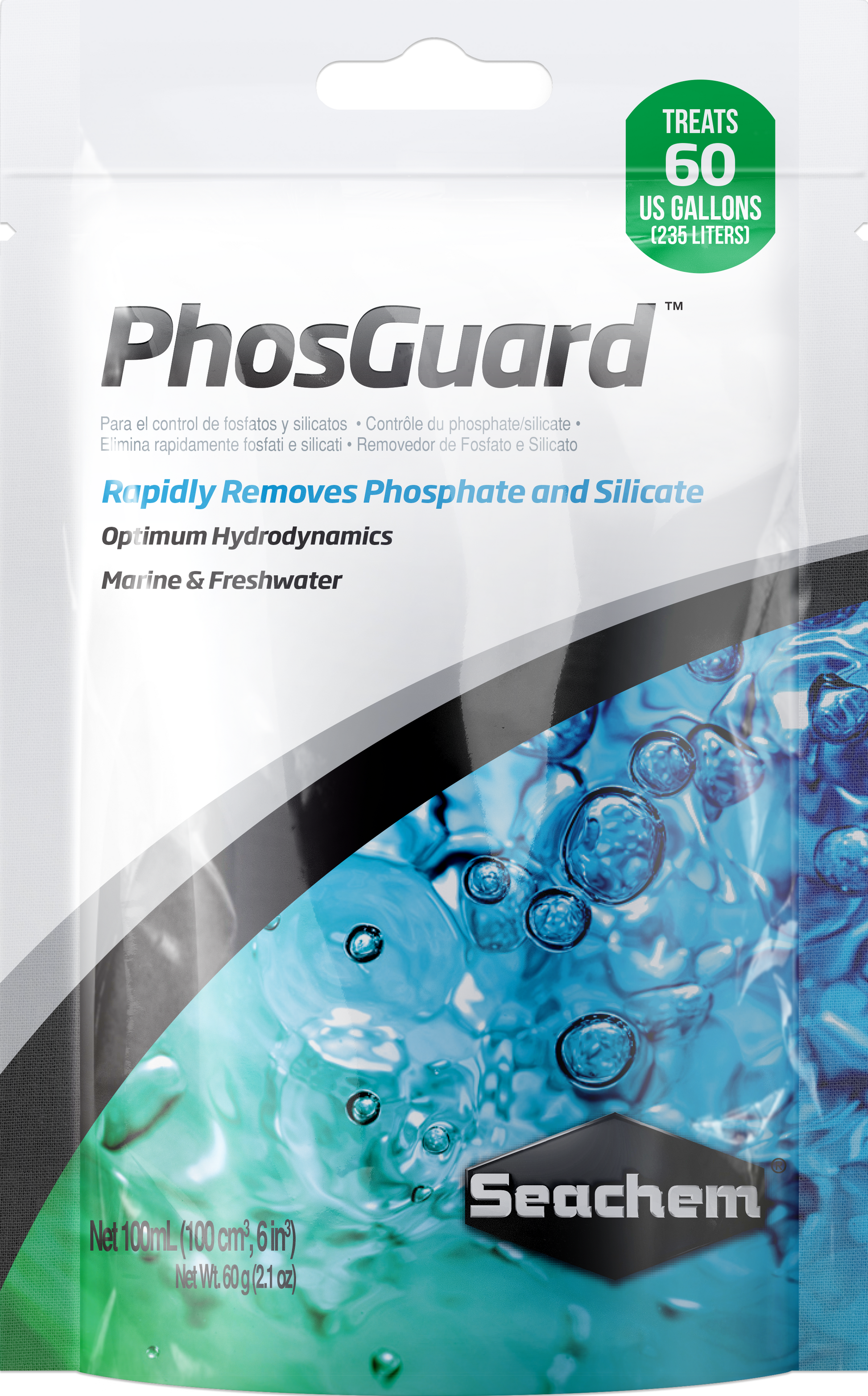 Seachem PhosGuard phosphate and silicate remover filter media for aquariums