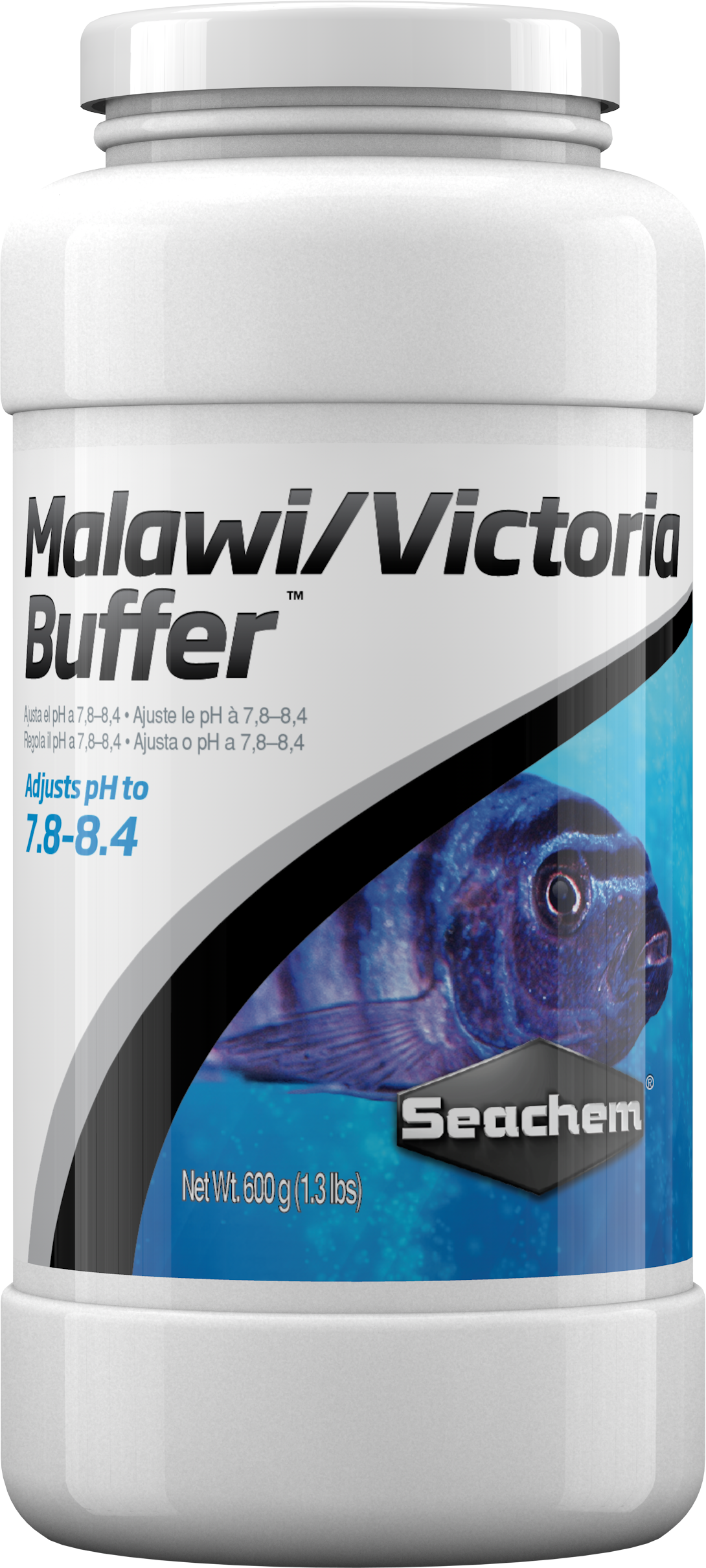 Seachem Malawi/Victoria Buffer 600 g container, net weight 600 g (1.3 lbs)