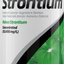 Seachem Reef Strontium bottle front, concentrated strontium supplement for reef aquariums