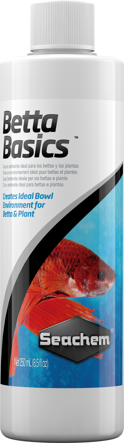 Seachem Betta Basics 250 mL bottle for conditioning betta tanks