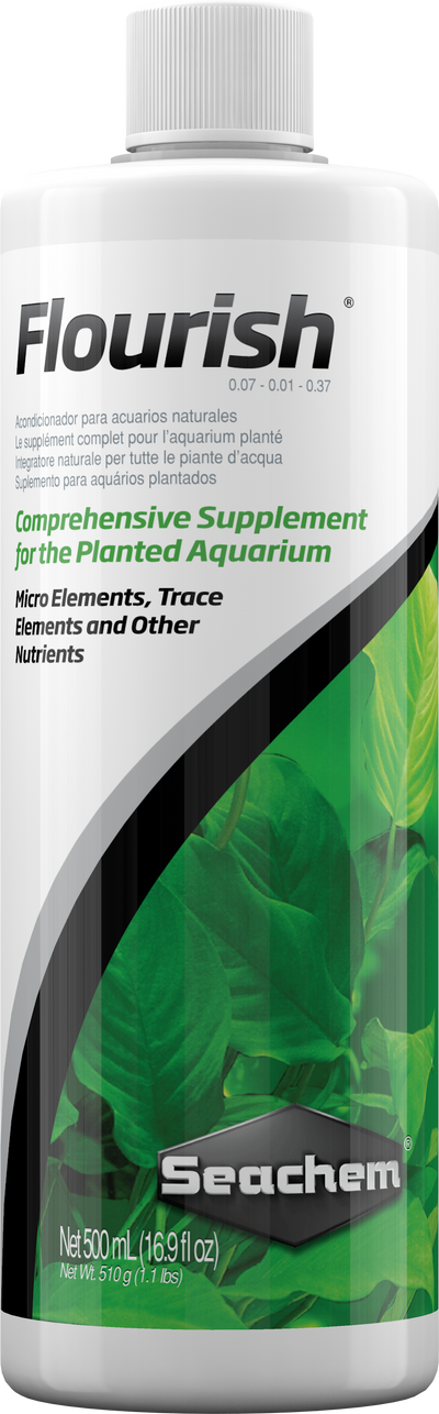 Seachem Flourish 500 mL bottle, comprehensive planted aquarium supplement