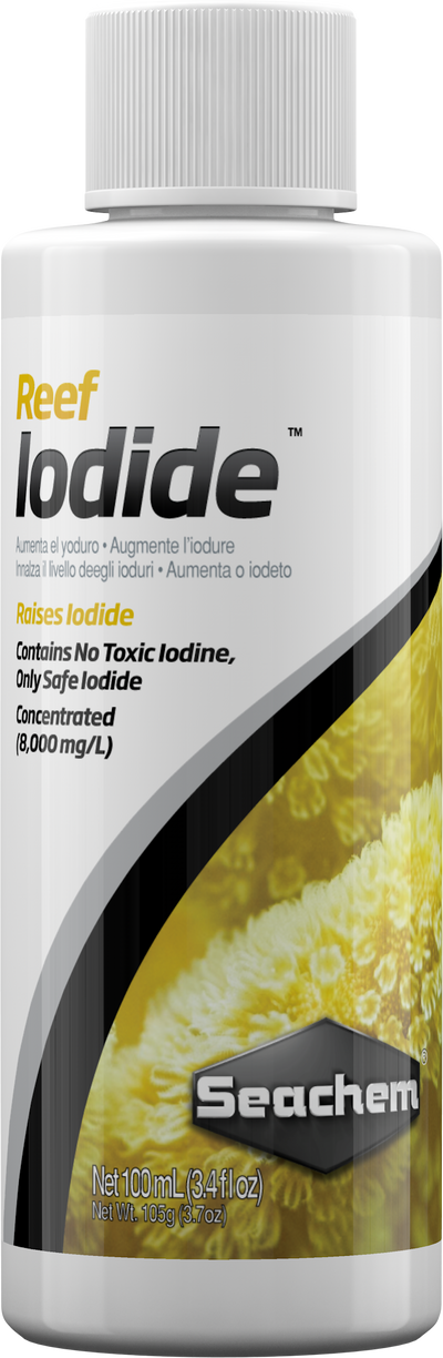 Seachem Reef Iodide 100 mL bottle, reef iodine supplement