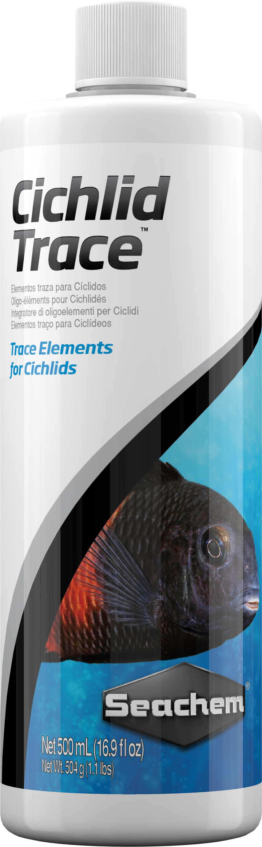 Seachem Cichlid Trace 500 mL bottle, net 500 mL (16.9 fl oz)