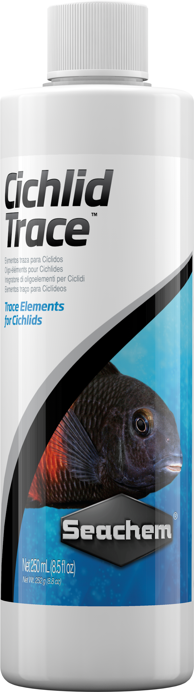 Seachem Cichlid Trace 250 mL bottle, net 250 mL (8.5 fl oz)