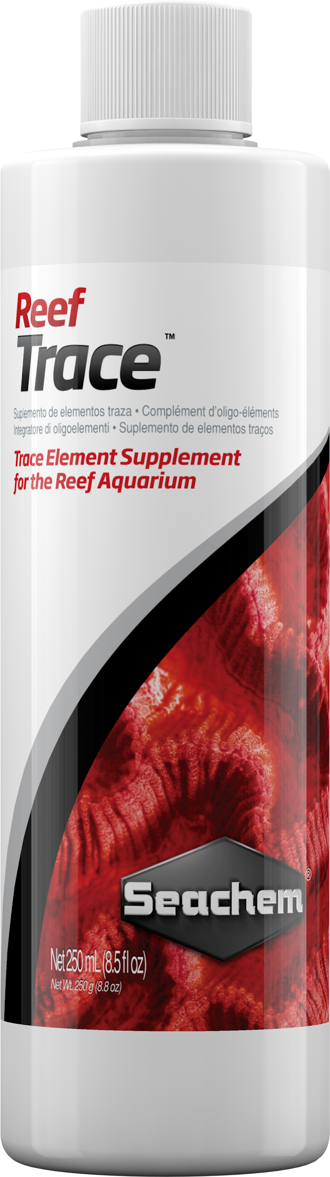 Seachem Reef Trace 250 mL bottle, trace element supplement for corals and invertebrates