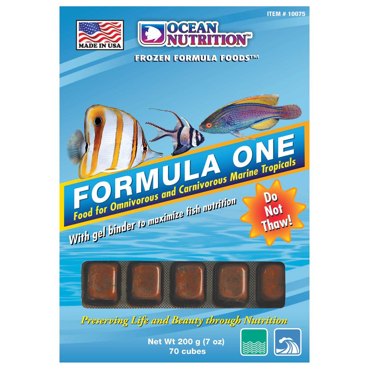 Ocean Nutrition Frozen Formula One fish food