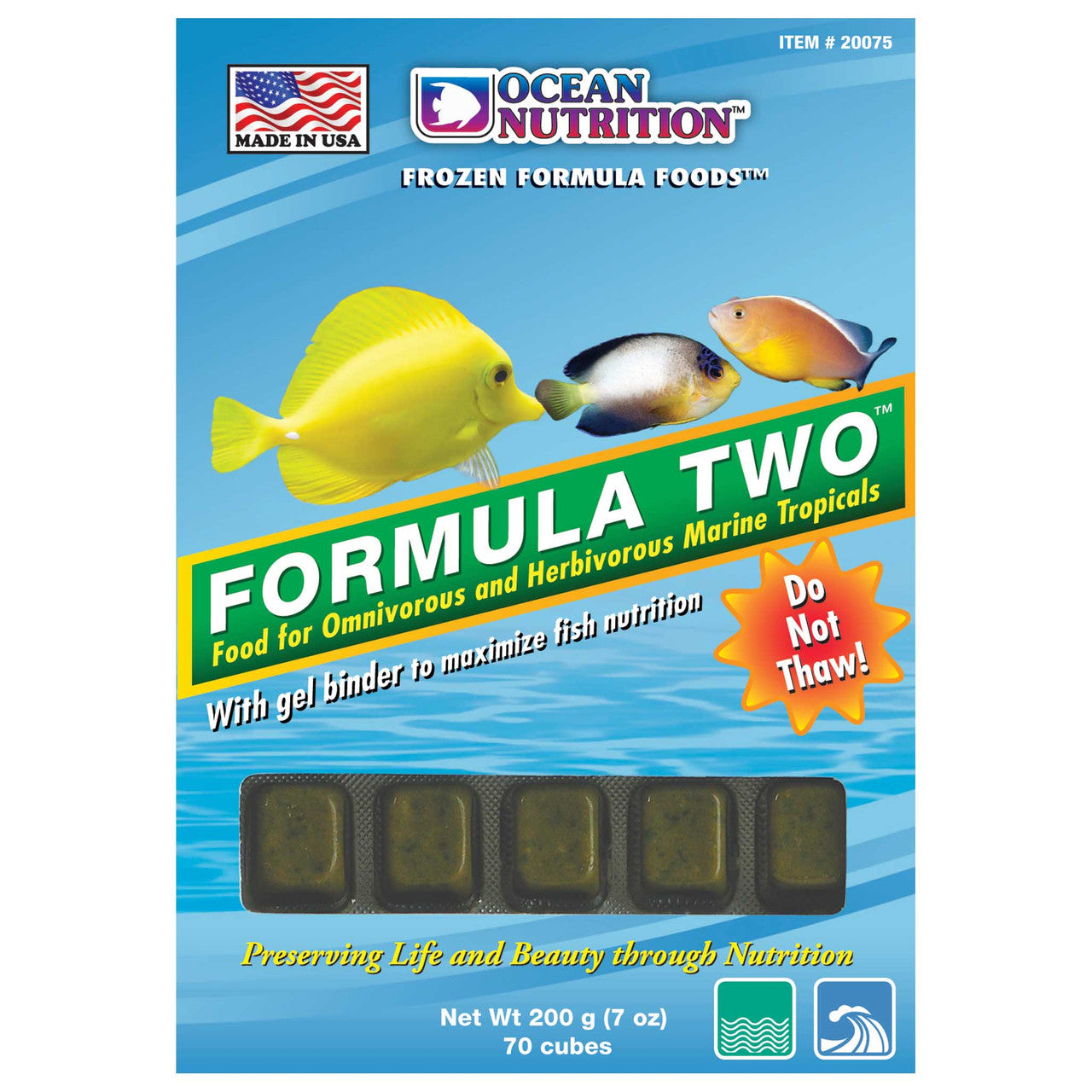 Ocean Nutrition Frozen Formula Two fish food