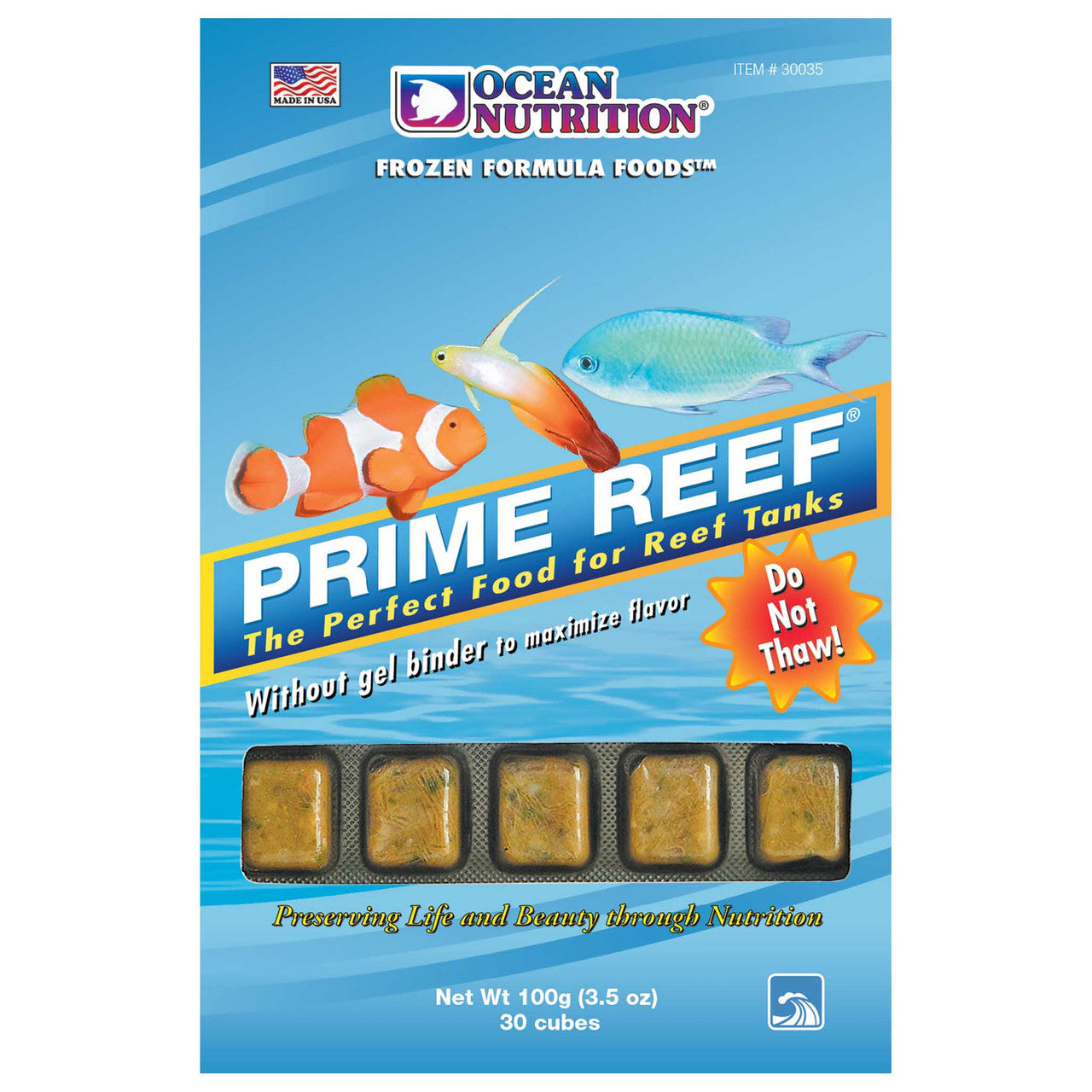 Ocean Nutrition Frozen Prime Reef marine blend