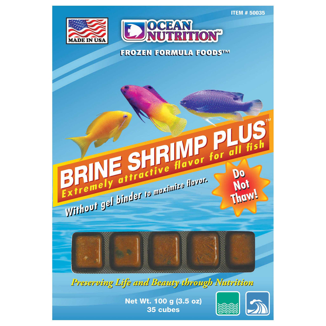 Ocean Nutrition Frozen Brine Shrimp Plus