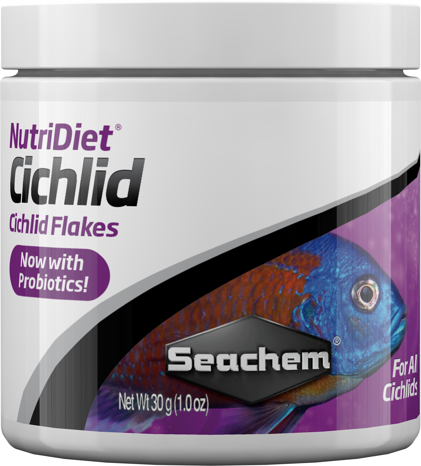 Seachem NutriDiet Cichlid Flakes w/Probiotics