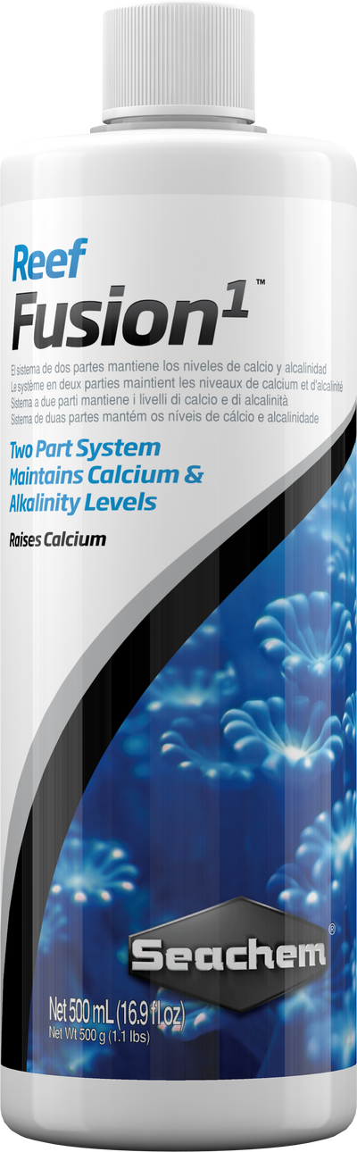 Seachem Reef Fusion 1 500 mL bottle, reef calcium and trace element supplement