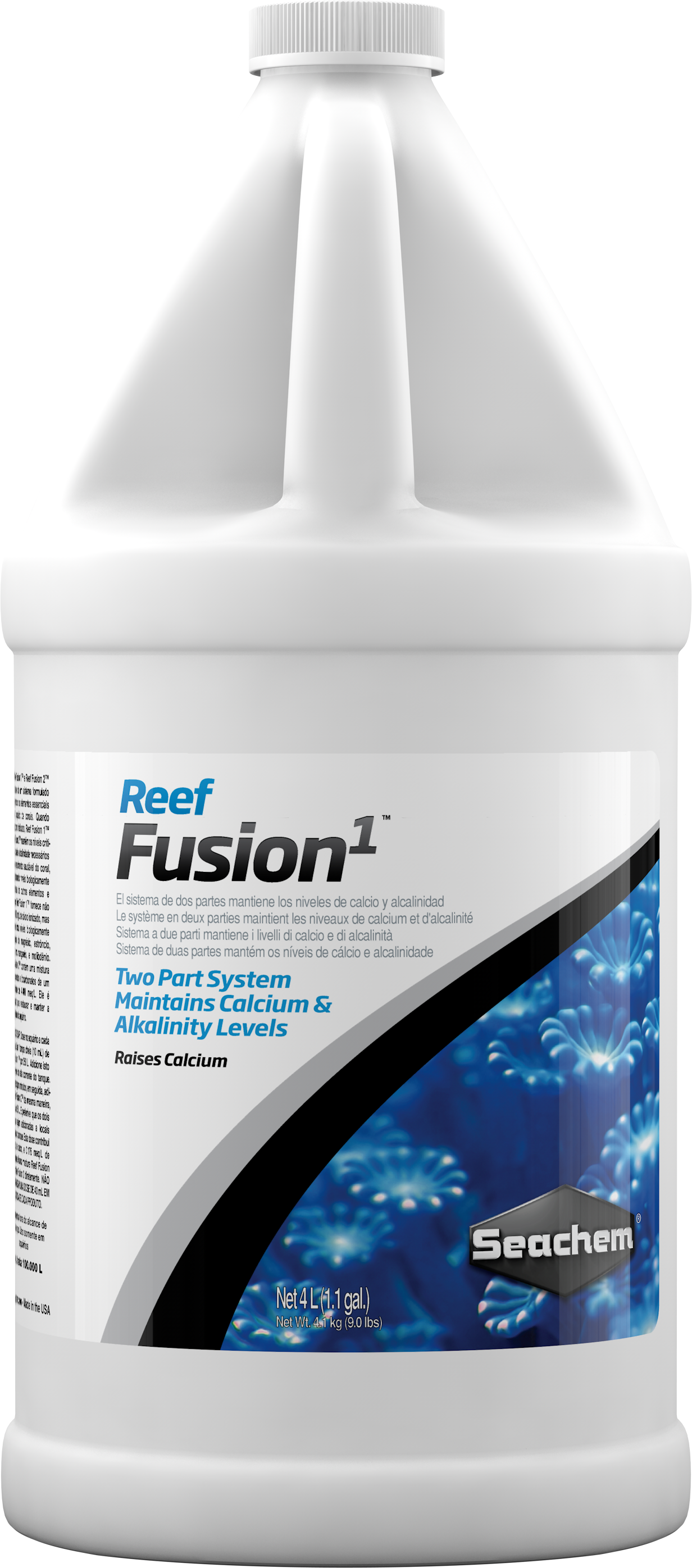 Seachem Reef Fusion 1 4 L jug, value size reef calcium and trace element supplement