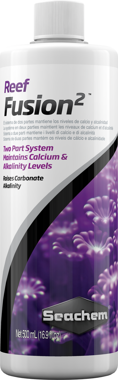Seachem Reef Fusion 2 500 mL bottle, reef carbonate and alkalinity supplement