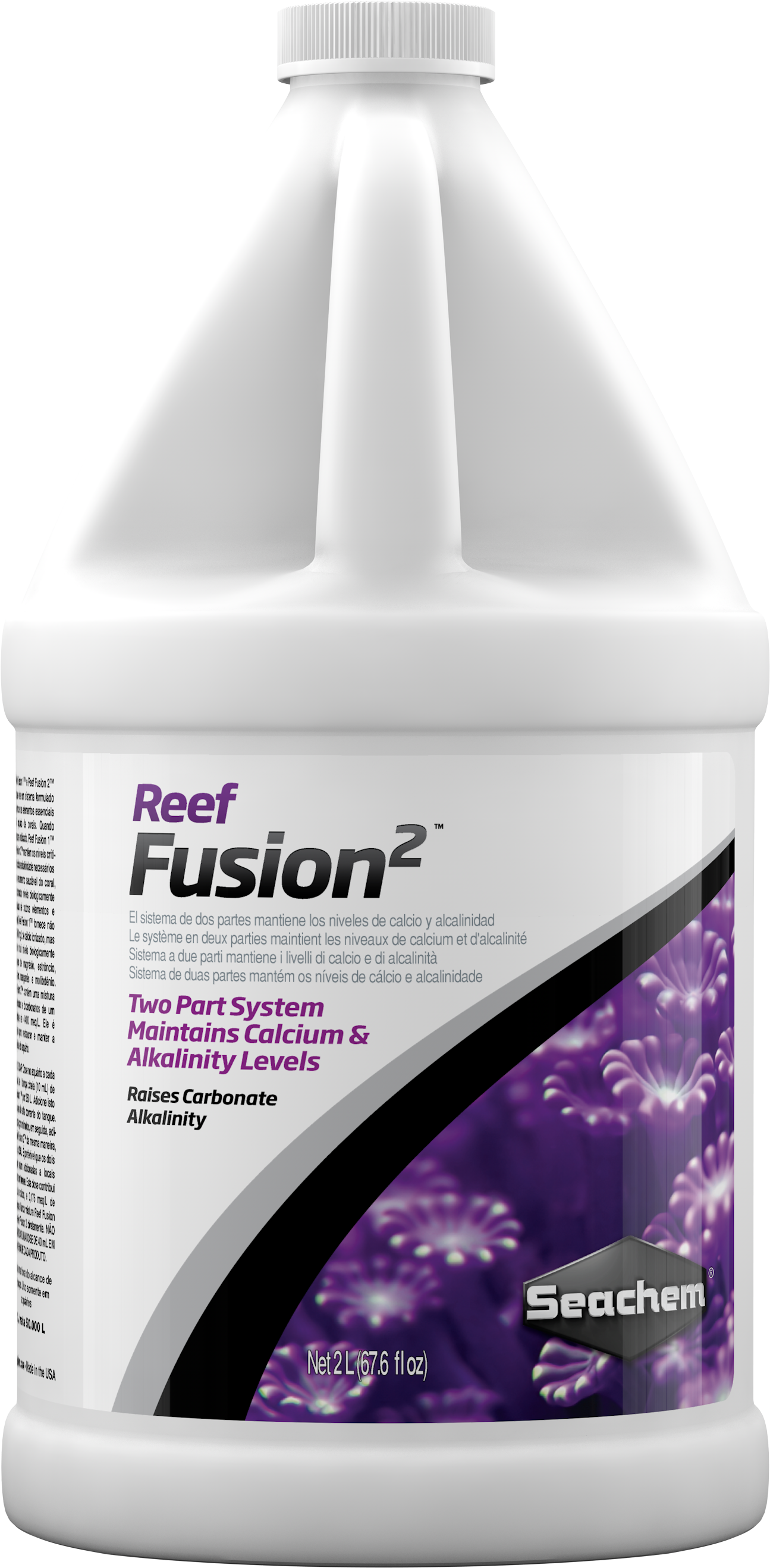 Seachem Reef Fusion 2 2 L jug, reef carbonate and alkalinity supplement