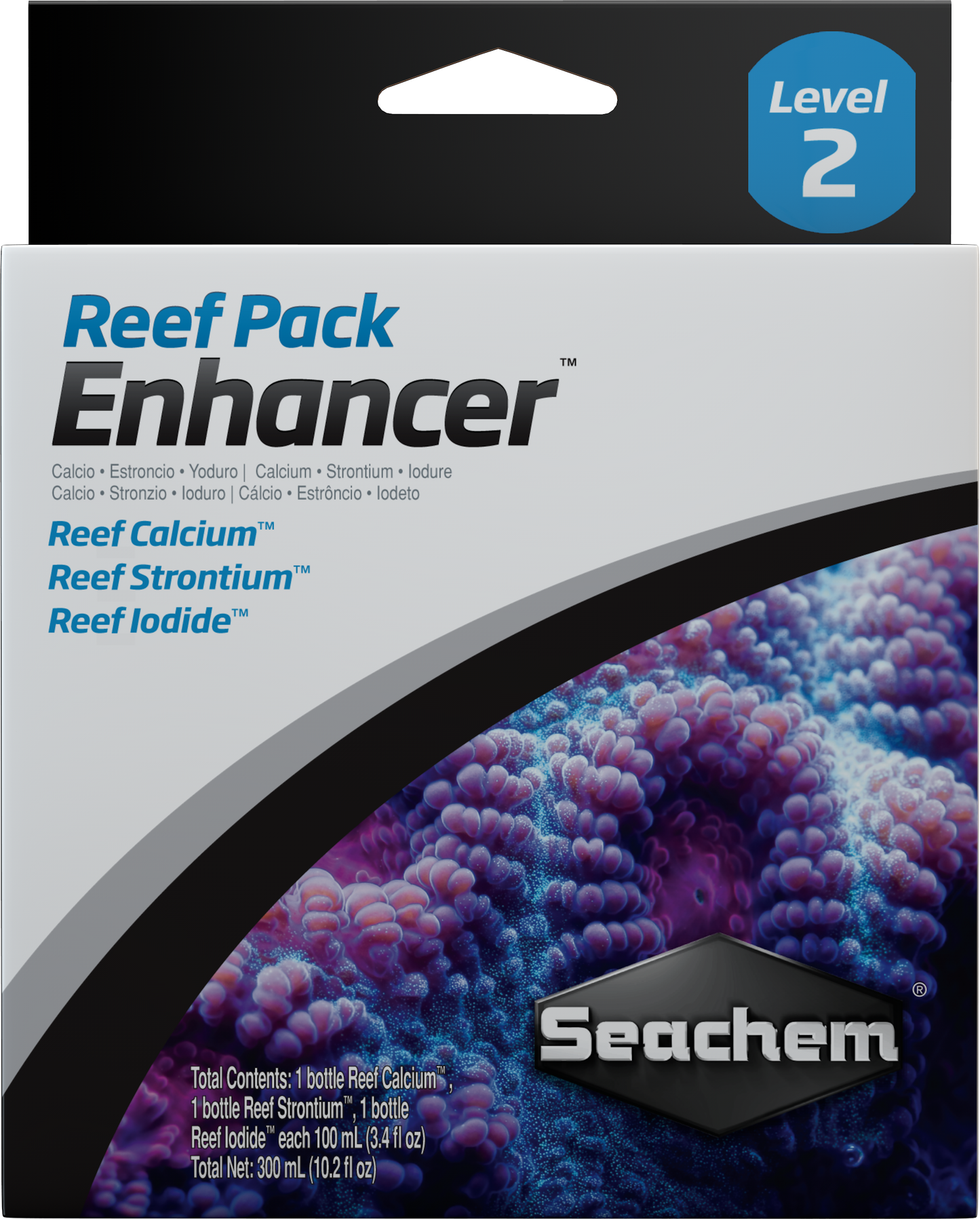 Seachem Reef Pack Enhancer reef growth supplement kit box