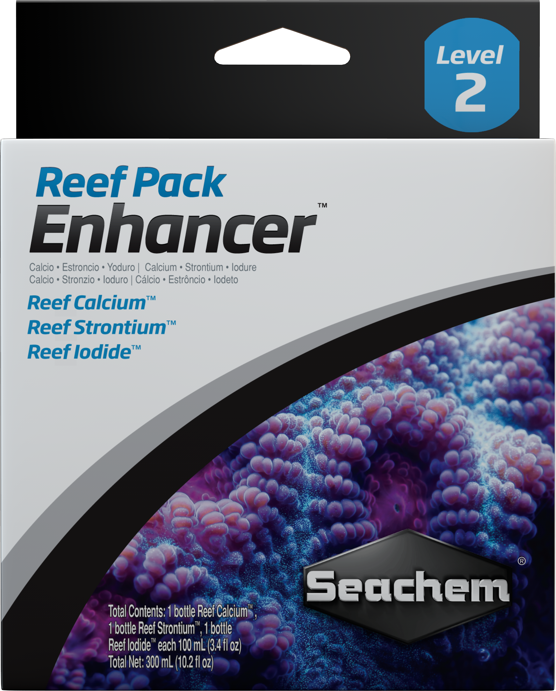 Seachem Reef Pack Enhancer reef growth supplement kit box