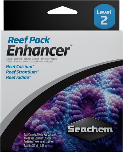 Seachem Reef Pack Enhancer reef growth supplement kit box