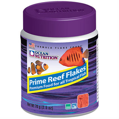 Ocean Nutrition Prime Reef Flake seafood-rich reef fish food for marine carnivores
