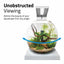 Fluval Liv unobstructed viewing panel, admire the round bowl aquascape from any angle