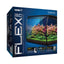 Fluval Flex 2.0 9 gallon aquarium kit retail box showing the planted curved-front tank, integrated filtration, and RGB plus white LED with remote