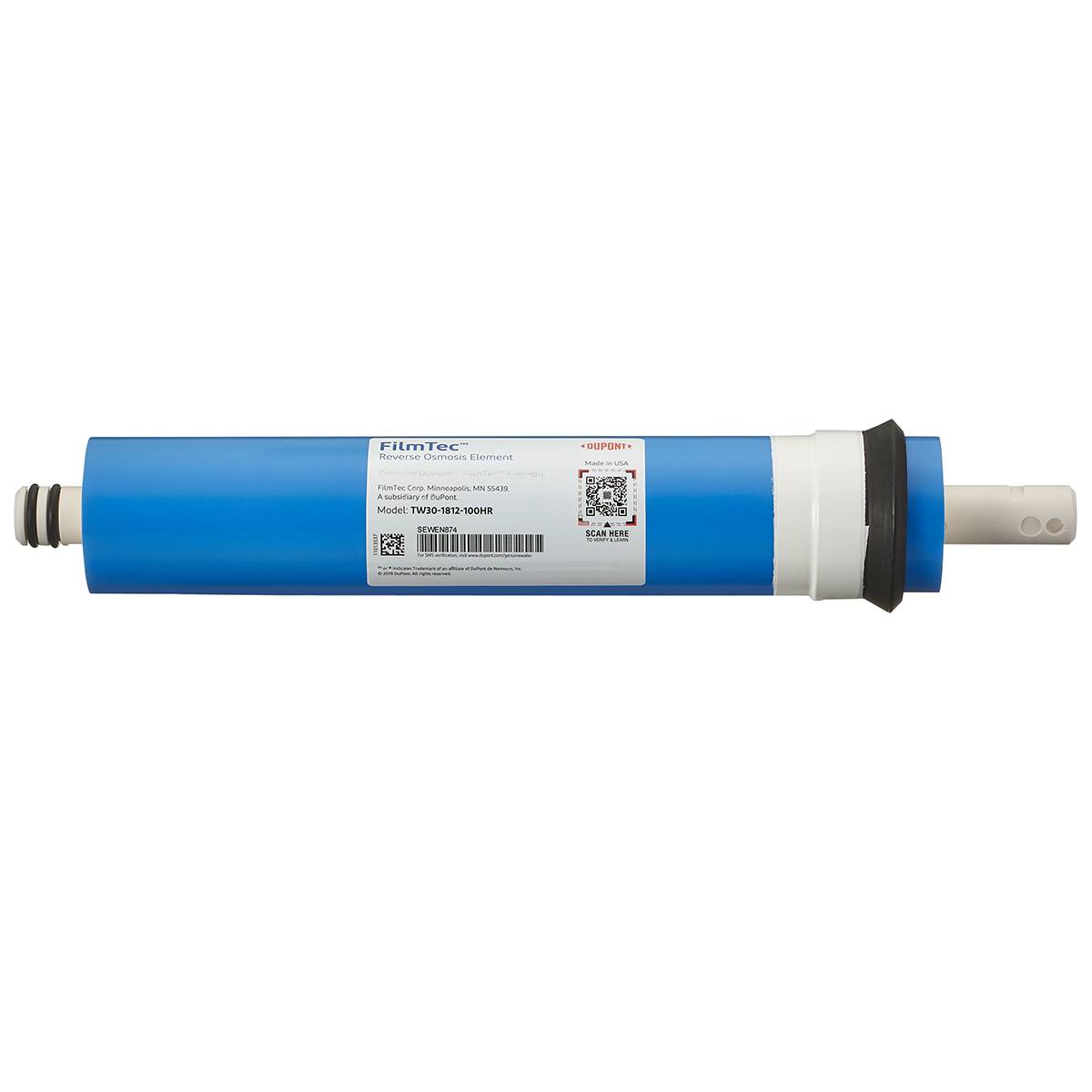 Dow Filmtec 100 GPD RO membrane TW30-1812-100HR
