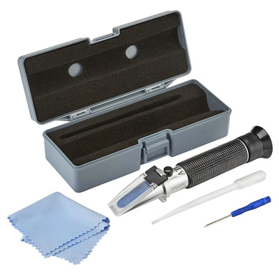 Refractometer – Saltwater Specific Gravity with Calibration Fluid Bundle