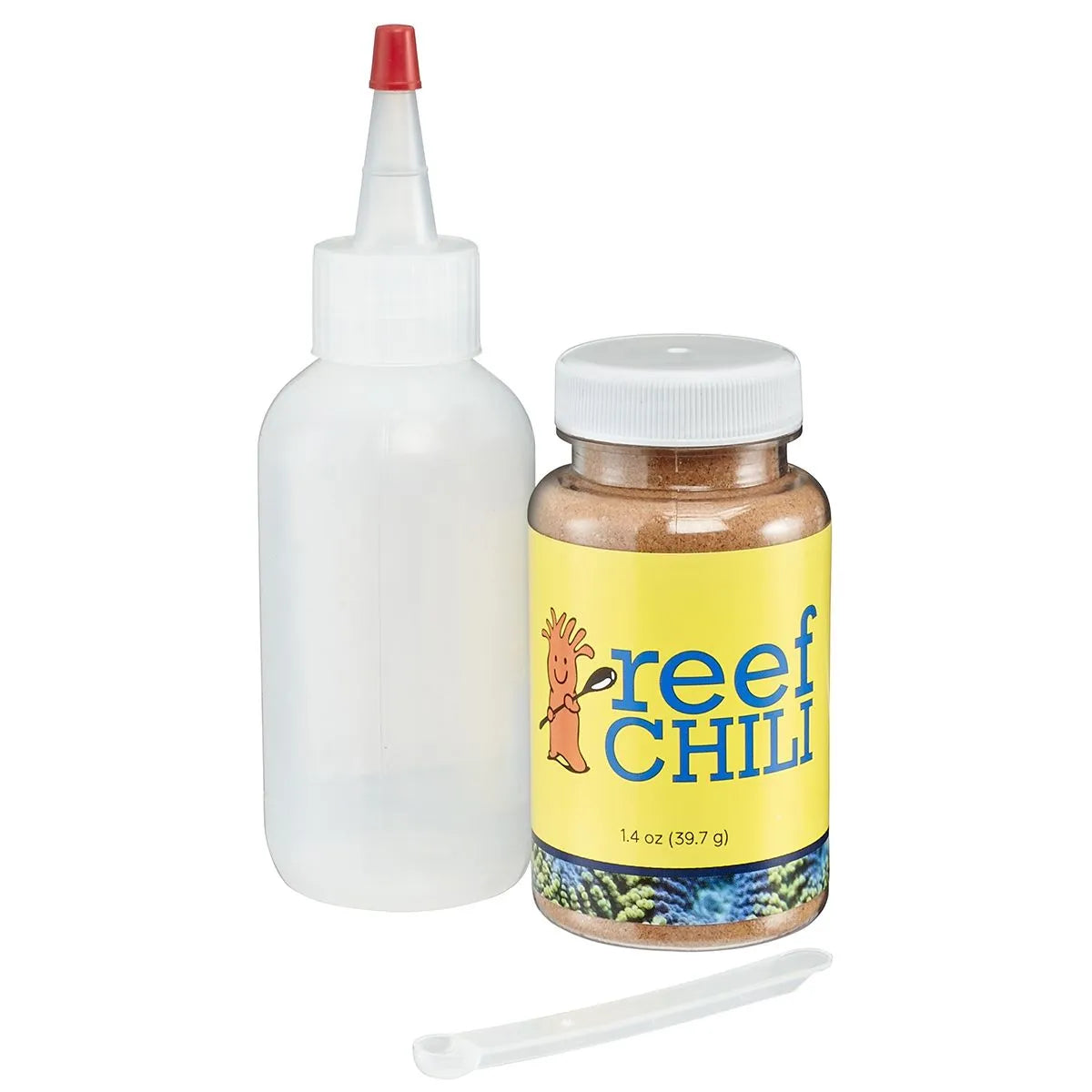 BRS Reef Chili 1.4 oz jar with squeeze bottle and portion scoop