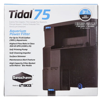 Seachem Tidal 75 – HOB Power Filter – 75 Gallon