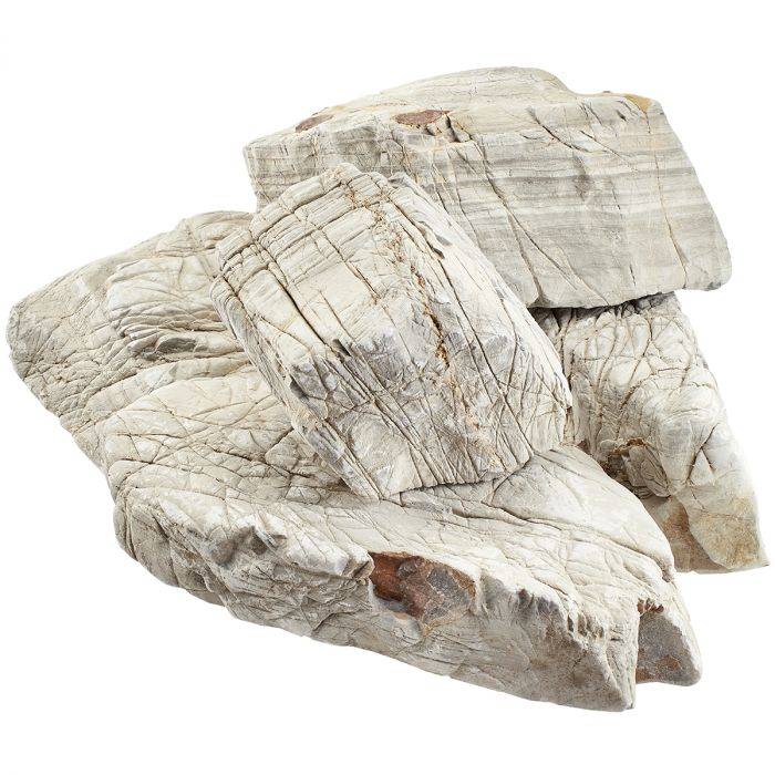 CaribSea Elephant Skin Rock, light grey weathered aquascaping stones