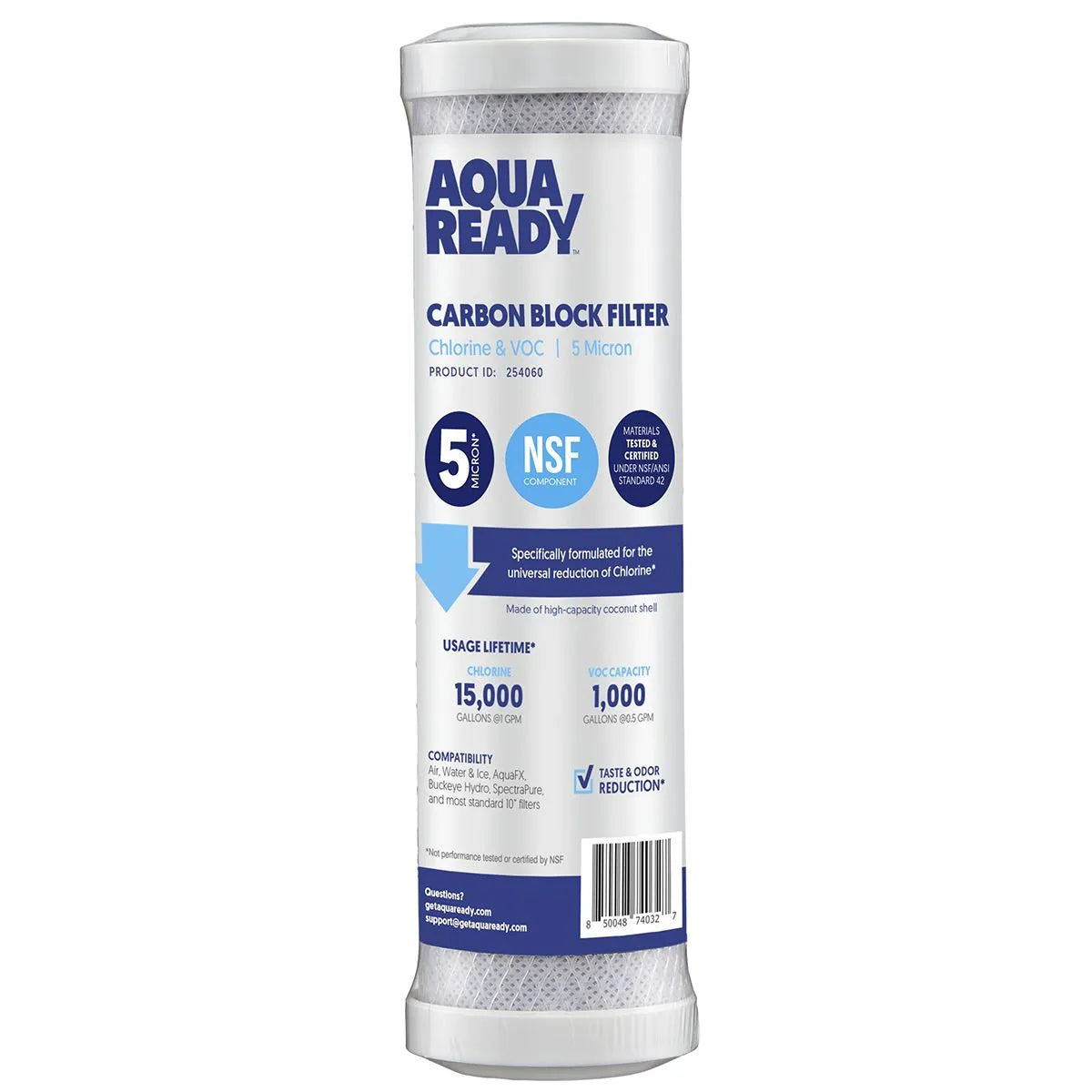 AquaReady – Carbon Block Filter – RO System Replacement