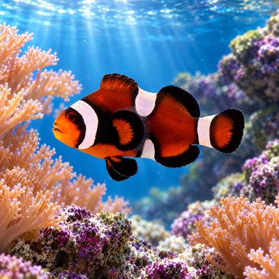 Mocha Ocellaris Clownfish (Amphiprion ocellaris)