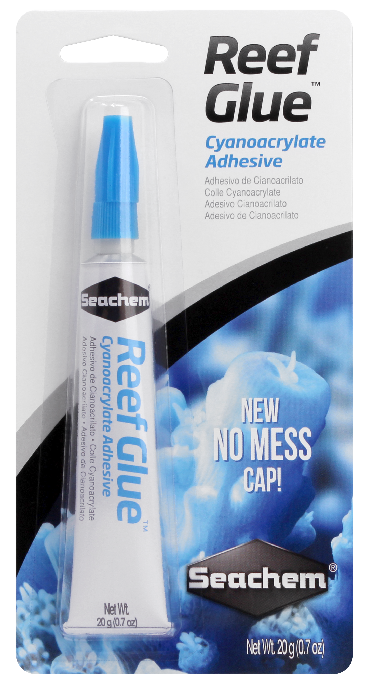Seachem Reef Glue cyanoacrylate coral frag mounting glue tube