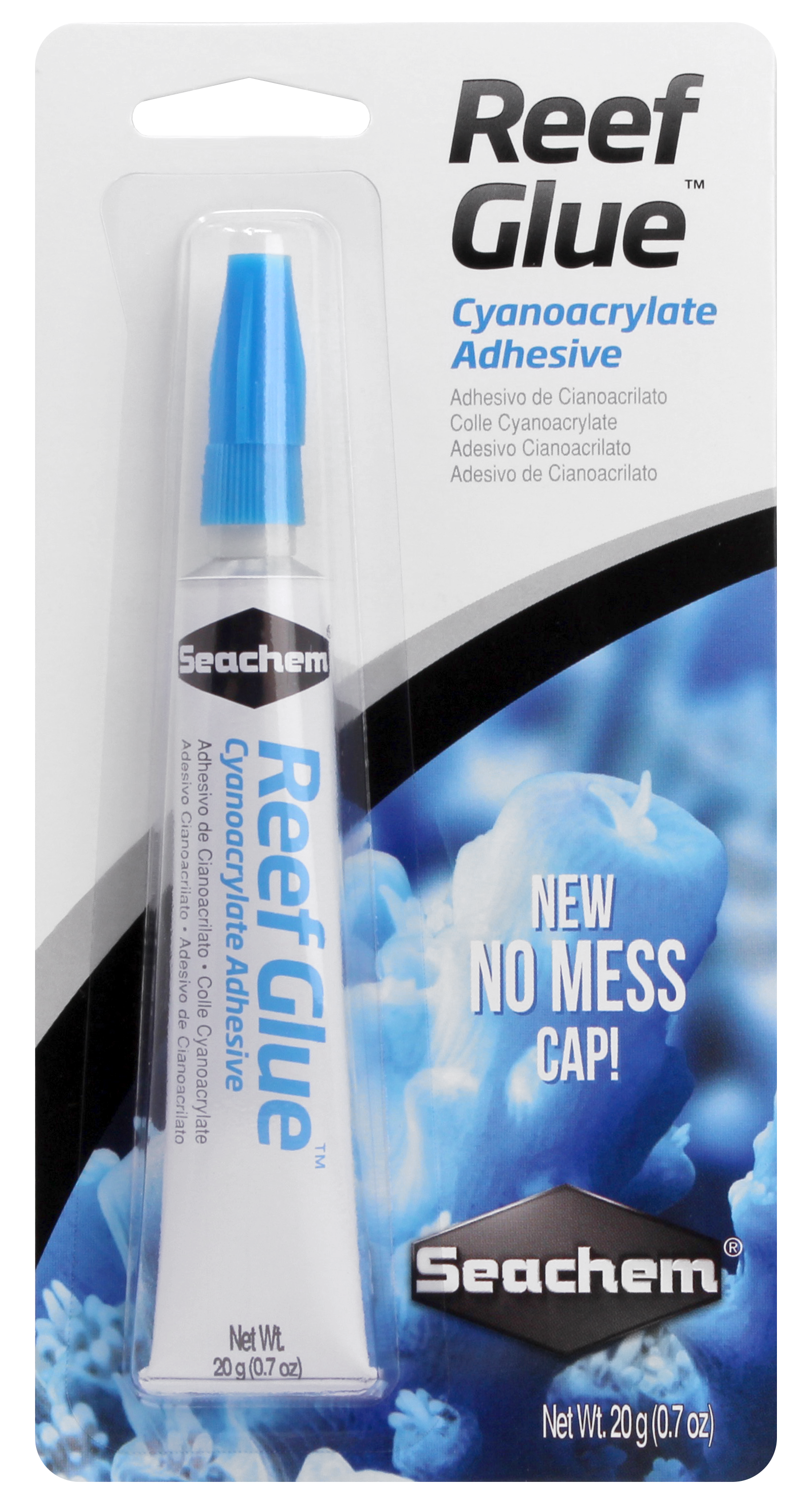Seachem Reef Glue cyanoacrylate coral frag mounting glue tube