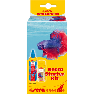 Sera Betta Starter Kit with Bettagran Nature food and Betta Aquatan water conditioner