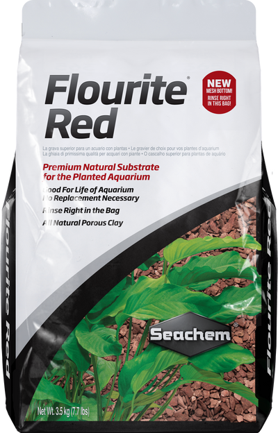 Seachem Flourite Red planted-aquarium clay gravel substrate, 3.5 kg bag