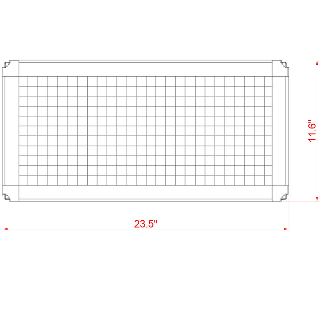 SafeScreen aluminum frame mesh lid for Fusion 20 Long
