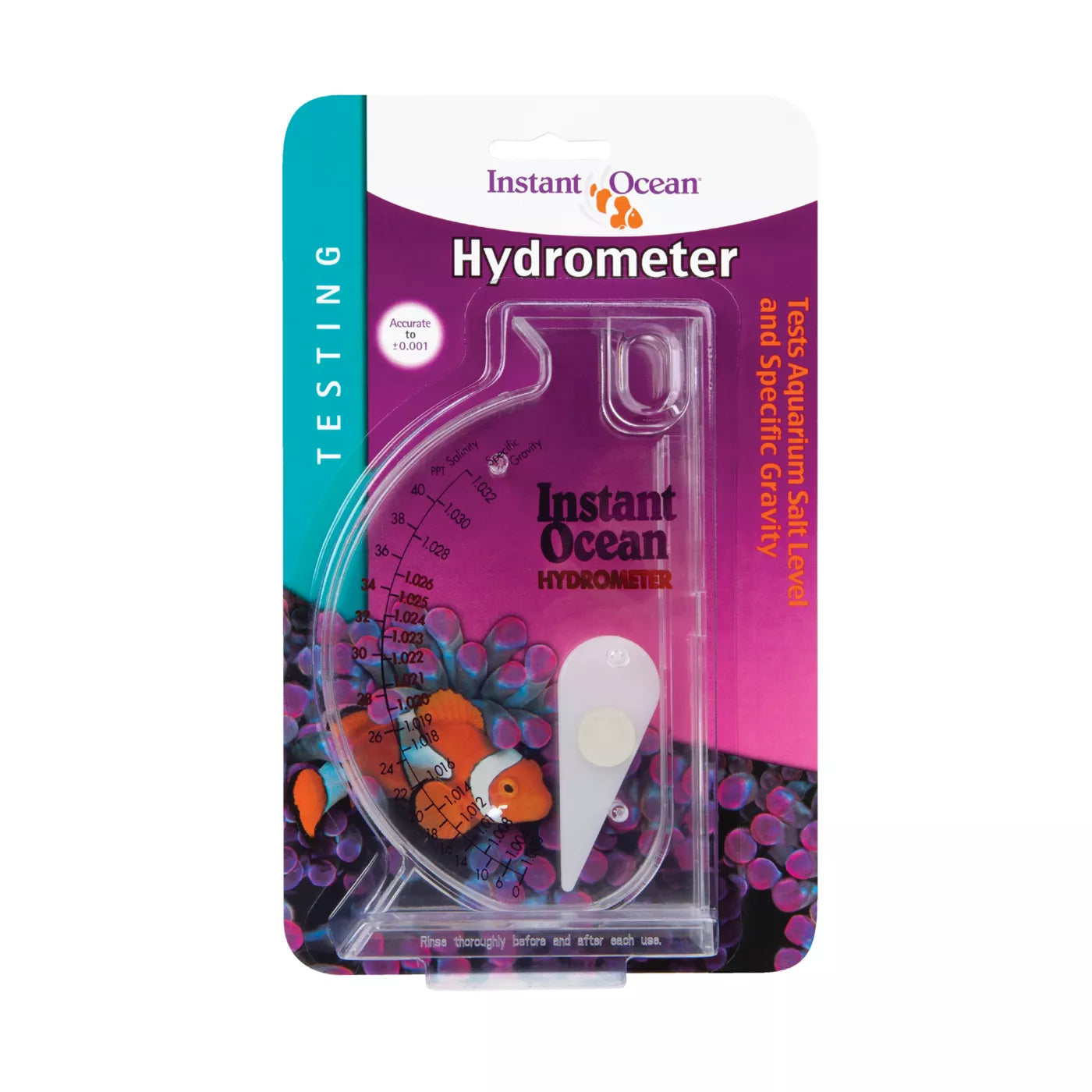 Instant Ocean aquarium hydrometer salinity tester