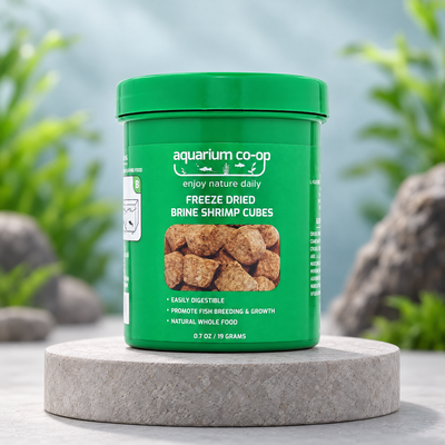 Aquarium Co-Op Freeze Dried Brine Shrimp Cubes 0.7 oz jar