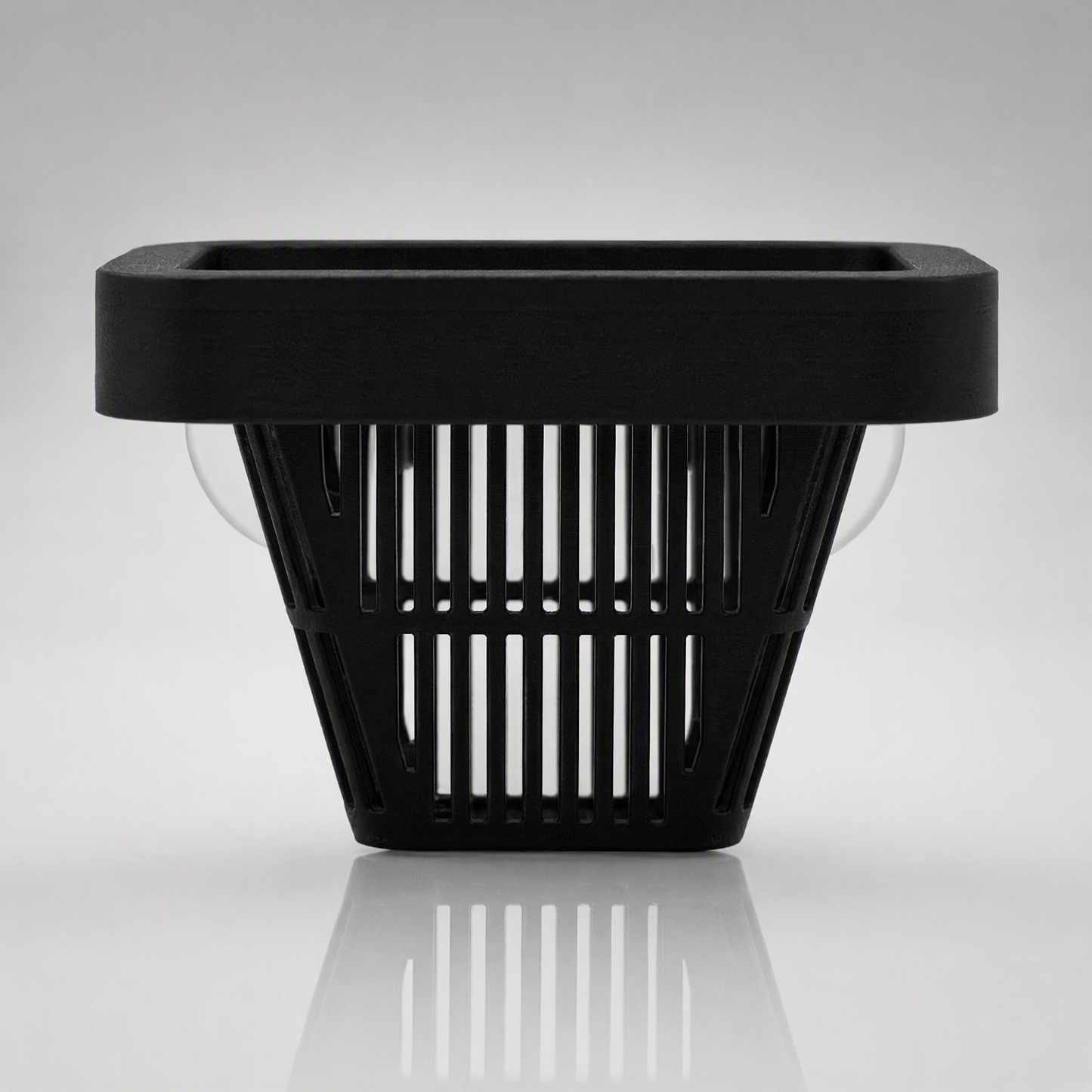 Aquarium Co-Op Easy Feeding Basket, black 3D-printed suction cup basket for live and frozen fish food