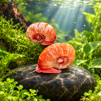Red Ramshorn Snail (Planorbella duryi)