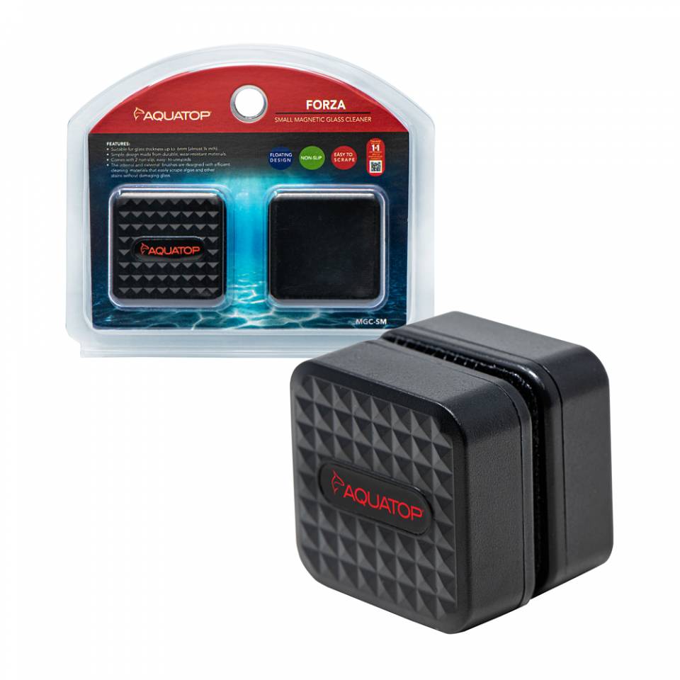 Aquatop Forza MGC-SM small magnetic glass cleaner in its package