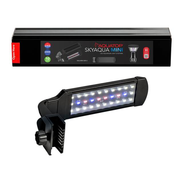 Aquatop SkyAqua SAQ-MINI 10 inch clamp-on LED with box