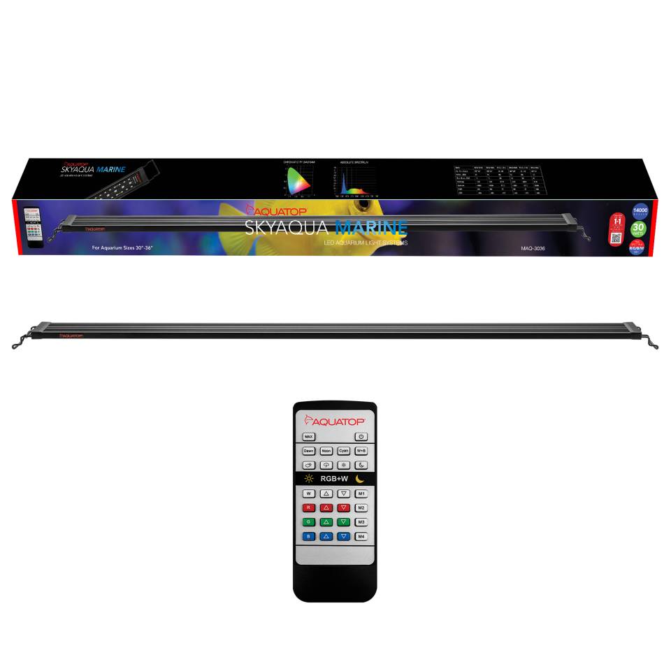 Aquatop SkyAqua Marine MAQ-3036 30 to 36 inch LED with remote and box