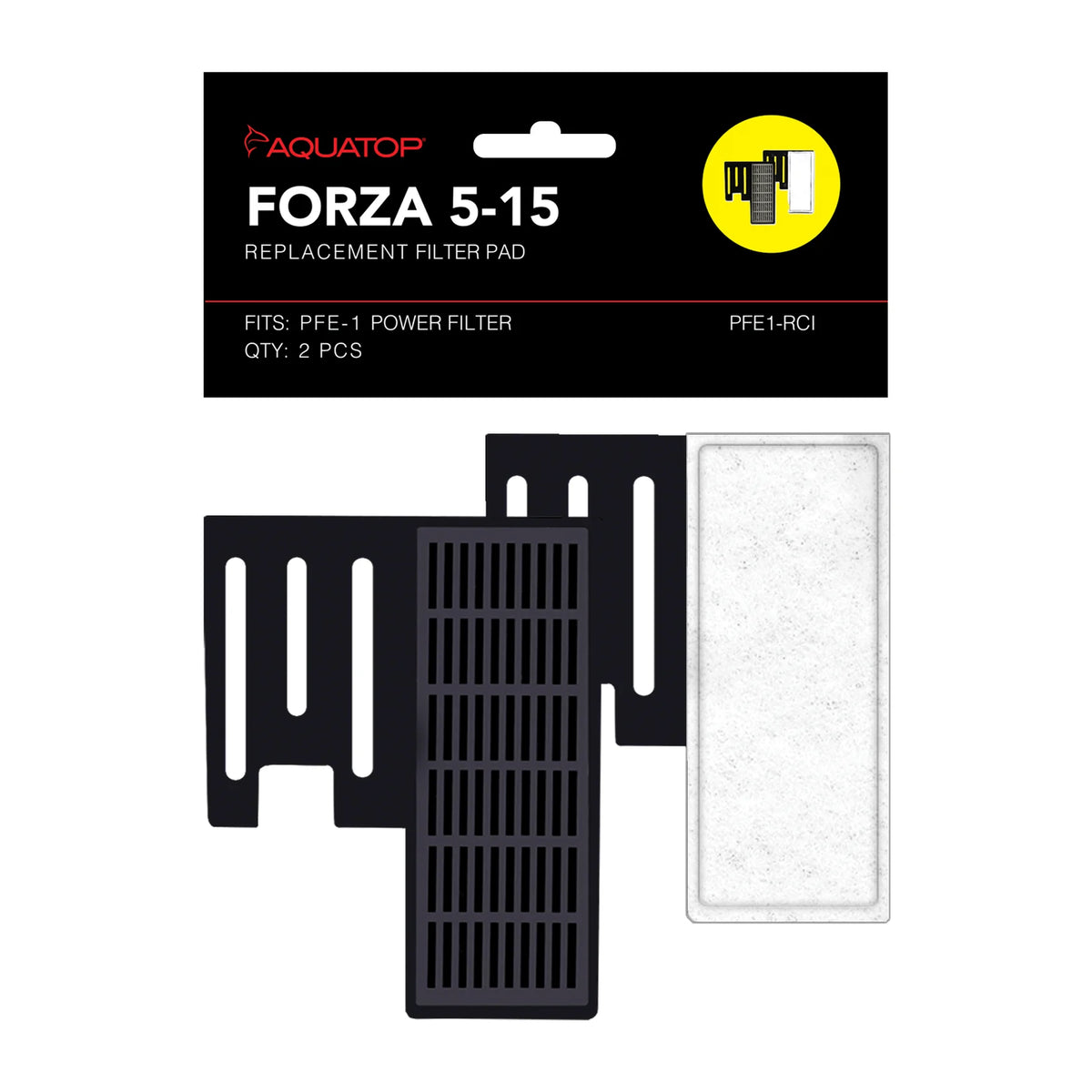 Aquatop Forza PFE1-RCI 5-15 replacement filter inserts, 2 pack