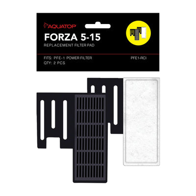 Aquatop Forza PFE1-RCI 5-15 replacement filter inserts, 2 pack