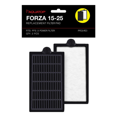 Aquatop Forza PFE3-RCI 15-25 replacement filter inserts, 2 pack